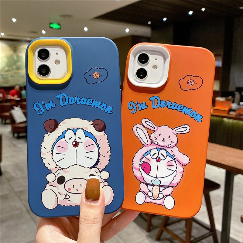 Ốp điện thoại silicon chống sốc họa tiết hoạt hình thích hợp cho iPhone 13 pro max 12 11 pro max 7 8 plus