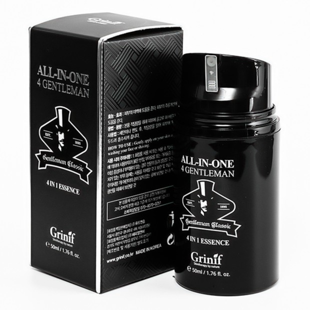 Kem dưỡng trắng da, chống lão hóa, dưỡng ẩm da, giảm thâm nám 4 trong 1 cho nam giới GRINIF All In One 4 Gentleman 50ml