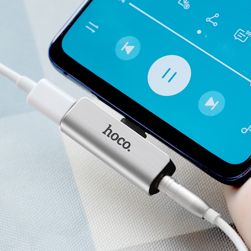 Đầu chuyển đổi âm thanh HOCO. LS26 type C 3.5mm 2 trong 1 chuyên dụng cho Huawei Mate 40 xiaomi