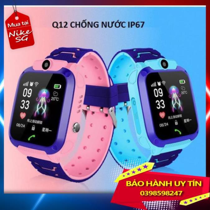 Đồng Hồ Thông Minh, Đồng Hồ Định Vị Trẻ Em Q12 Có GPS, Chống Nước, Cuộc Gọi Khẩn Cấp - BẢO HÀNH 6 THÁNG