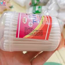 Hộp 12 Tăm bông sơ sinh cho bé Tú phương loại đẹp, bông tăm cho bé vô khuẩn tiệt trùng