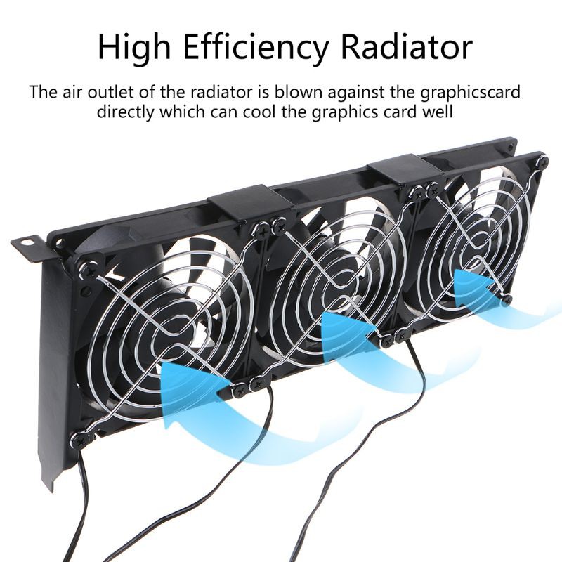 NAMA Universal Desktop Computer VGA Cooler Partner Ultra Quiet Chassis PCI CoolingFan