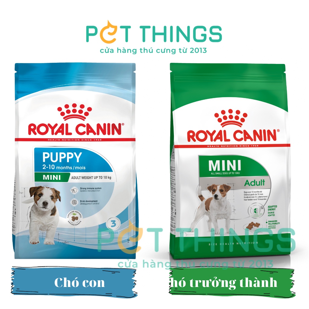 Hạt khô Royal Canin Mini Adult / Puppy thức ăn cho chó nhỏ trưởng thành / chó con