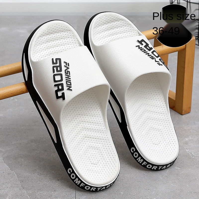 Dép đi trong nhà đế dày chống trượt cỡ lớn phong cách mùa hè 2021 mới cho nữ