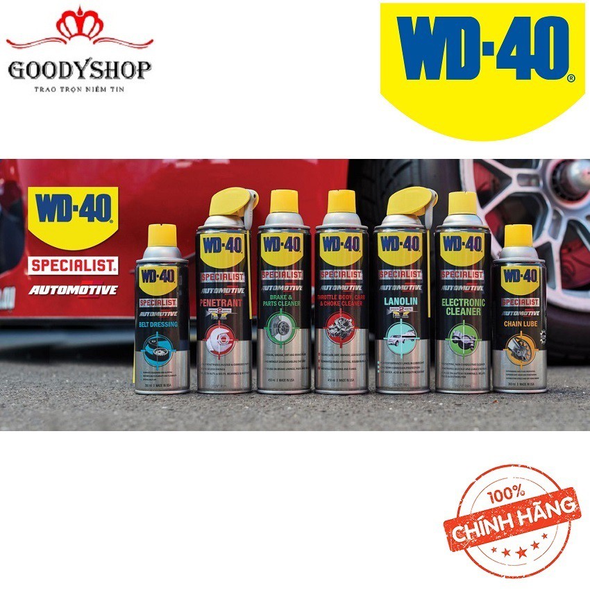 Dầu bôi trơn sên,xích Chain Lube WD40- 360ml <35103> GOODYSHOP