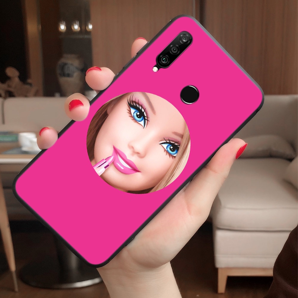 Ốp Điện Thoại Mềm Hình Barbie Cho Huawei Nova Smart Y6 Y7 Y9 Prime 2019 Y7 Prime 2018 P40 Pro Max