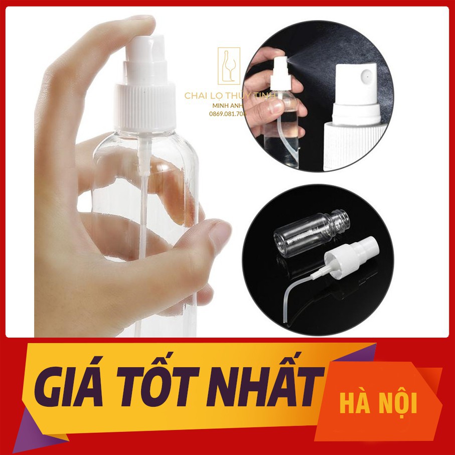 🌏 { Bán Buôn/Bán Sỉ} 🌏  Chai Nhựa Xịt Phun Sương 50ml/100ml - chai lọ chiết mỹ phẩm/Lọ chiết nước hoa