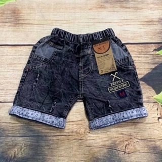 Quần short jean bé trai