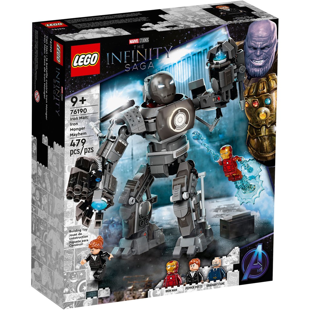 [HÀNG ĐẶT 2-3 TUẦN] LEGO Marvel Super Heroes 76190 Iron Man: Iron Monger Mayhem