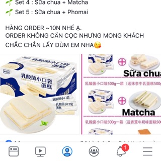 Set bánh sữa chua