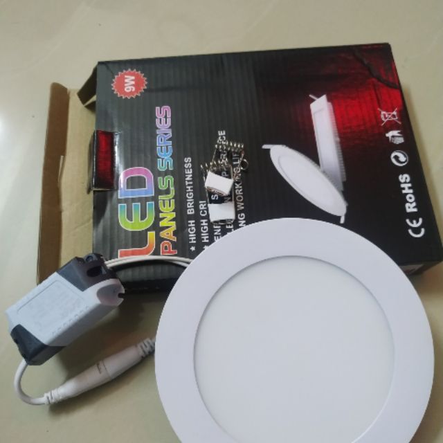 Đèn led âm trần 9w tròn trắng