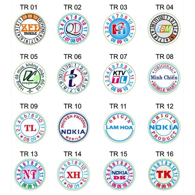 In tem vỡ, tem bảo hành và niêm phong, cắt bế theo yêu cầu riêng, miễn phí thiết kế trước khi đặt shopee