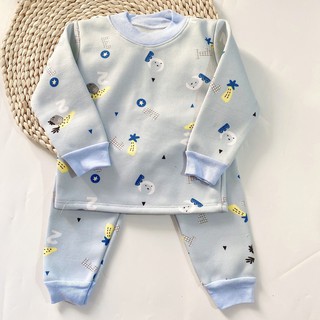 BỘ NỈ BÔNG CỔ CHUI CHO BÉ (5-14.5KG)