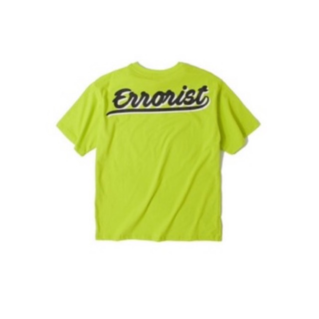 Áo thun ERRORIST logo màu xanh neon