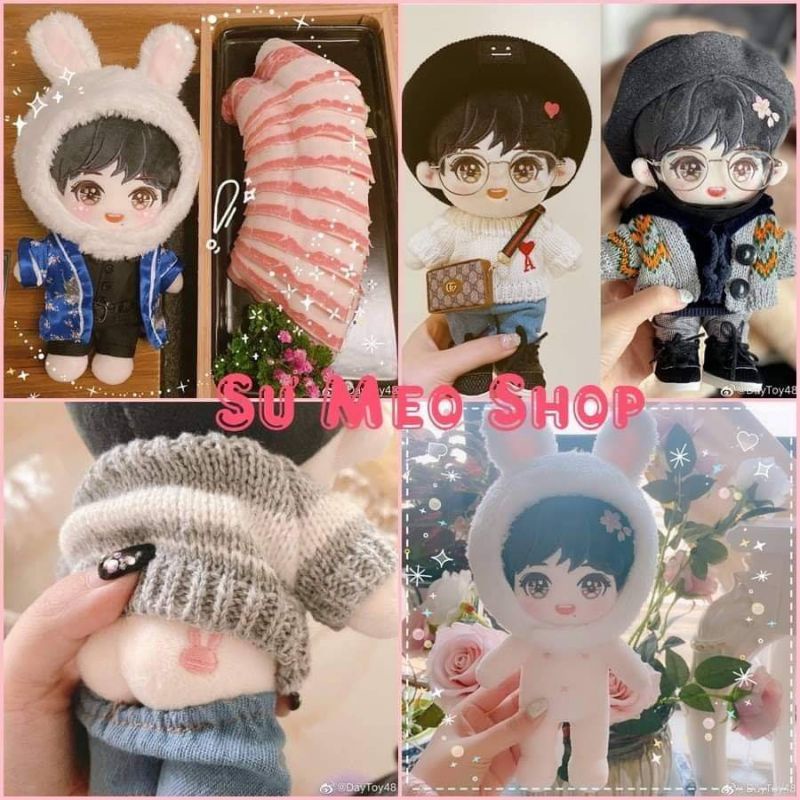 Fullset doll Thỏ Anh Đào 20cm - Tiêu Chiến