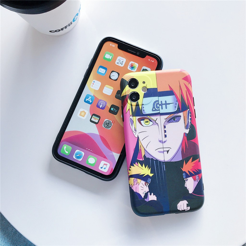 Ốp điện thoại nhựa mềm in hình hoạt hình Naruto cho iPhone11 PRO MAX 7/8plus SE2020 X/XS XR XSMAX