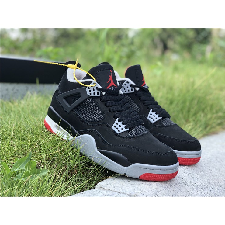 Giày Air Jordan 4 Bred Sale 50%+ FreeShip (Fullbox ảnh thật 100%)