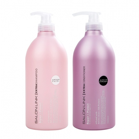 Set gội xả dưỡng ẩm phục hồi Kumano Salon Link Extra 1000mL