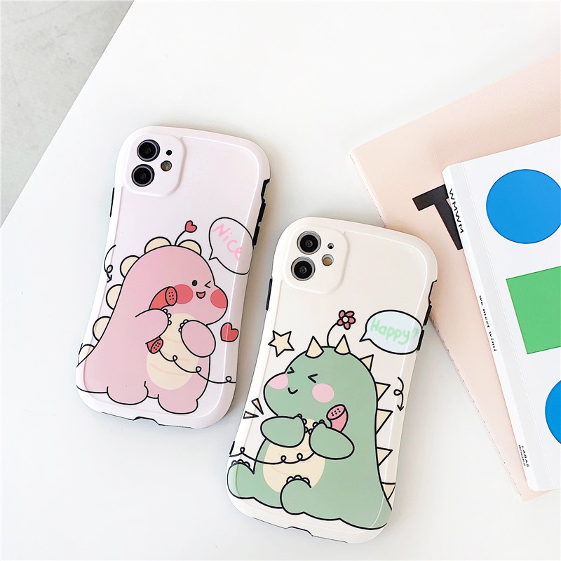 Ốp lưng iphone Couple Dino IMD viền cong dày dặn 5/5s/6/6plus/6s/6splus/7/7plus/8/8plus/x/xs/11/12/pro/max/plus/promax | BigBuy360 - bigbuy360.vn
