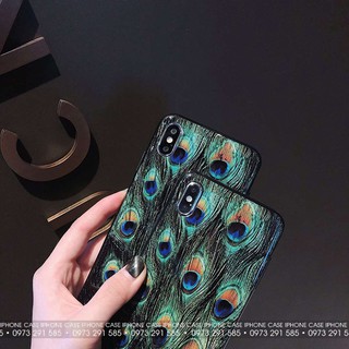 CL007 Ốp lưng Luxury Iphone Case lông vũ Peacook
