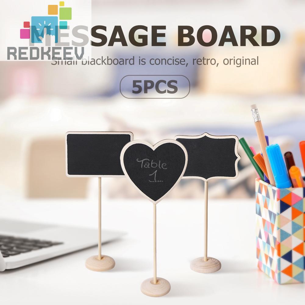 Bộ 5 Bảng Đen Viết Phấn Mini Bằng Gỗ