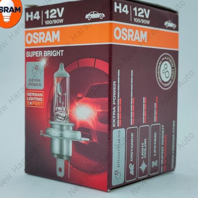 Osram Bóng Đèn Siêu Sáng Sb P43T-H4 12v-100 / 90w