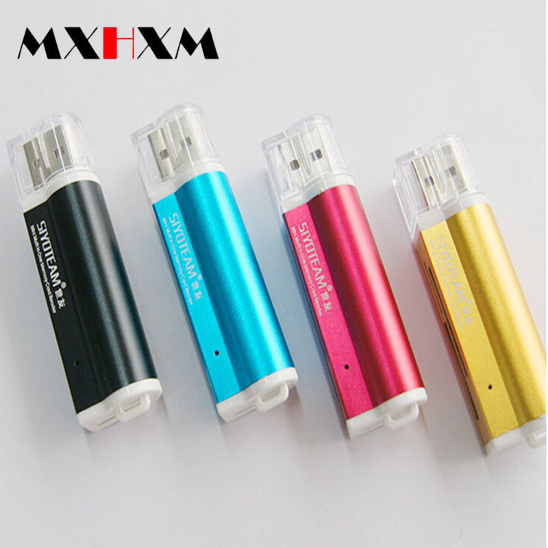 Aluminum Alloy Lighter Card Reader All-in-One Reading Card USB2.0 Four-in-One Multi-Function Card Reader