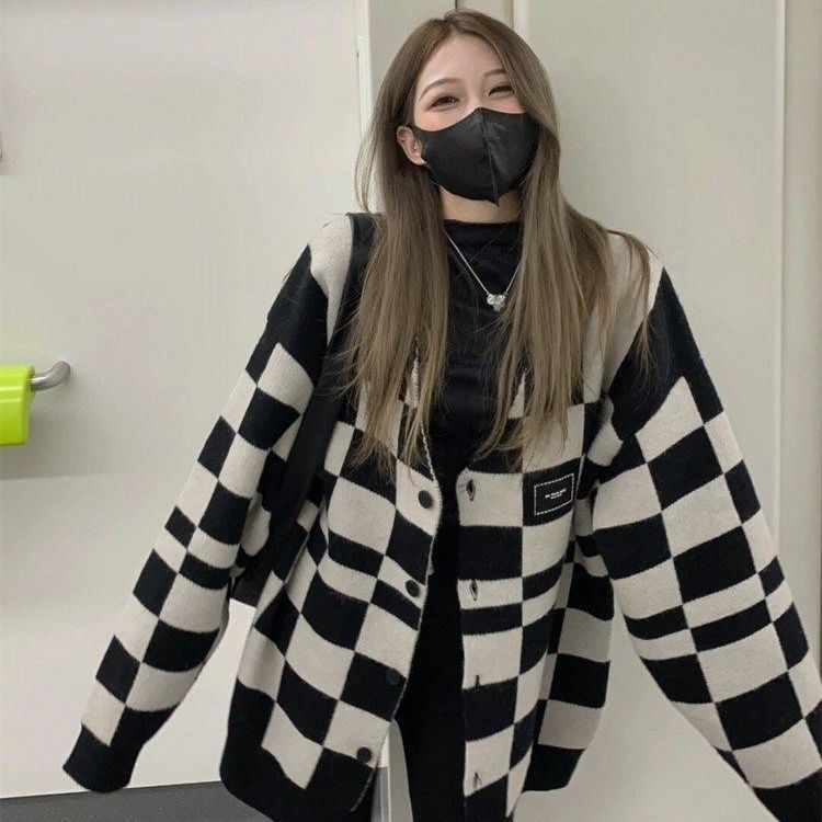 Áo Sweater Dệt Kim Mỏng Dáng Rộng Thiết Kế Mới Trẻ Trung Cho Nữ