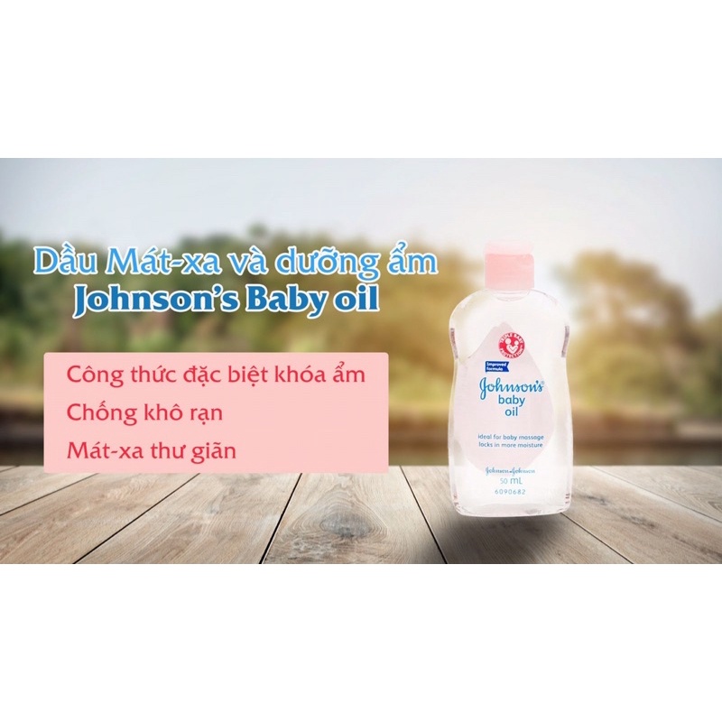 Dầu Massage Dưỡng Ẩm Vùng Da Khô Em Bé JohsonBaby Oil