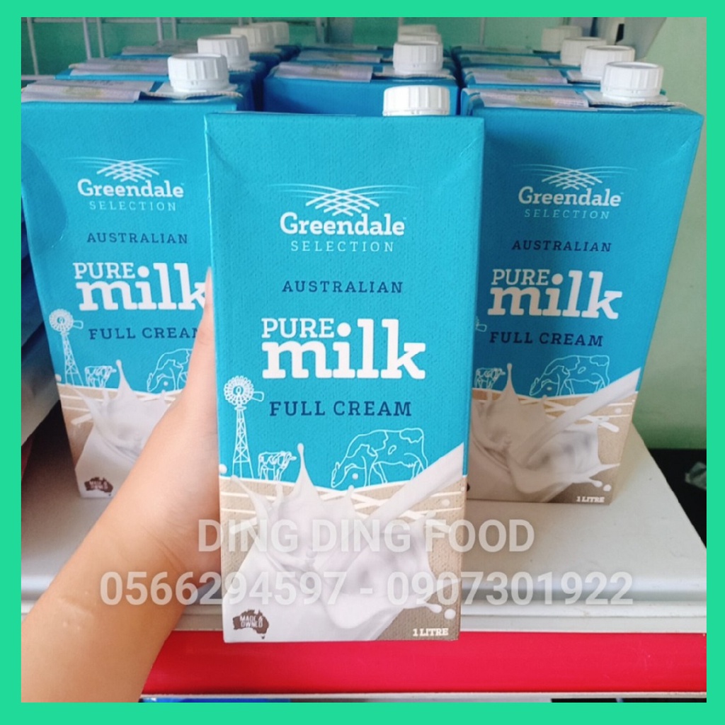 [ HSD 6/2022 ] 1 Hộp Sữa Tươi Nguyên Kem Greendale 1 Lít , Sữa Greedale Fullcream 1 Lít - DING DING FOOD