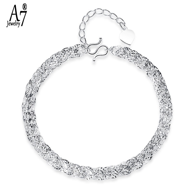 Vòng đeo tay mạ bạc S925 thiết kế mới phong cách thời trang dành cho nữ