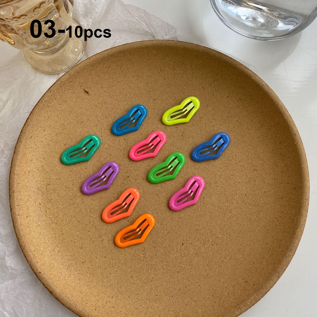 Set 10 Kẹp Tóc Hình Búp Bê Phụ Kiện Cho Bé Gái