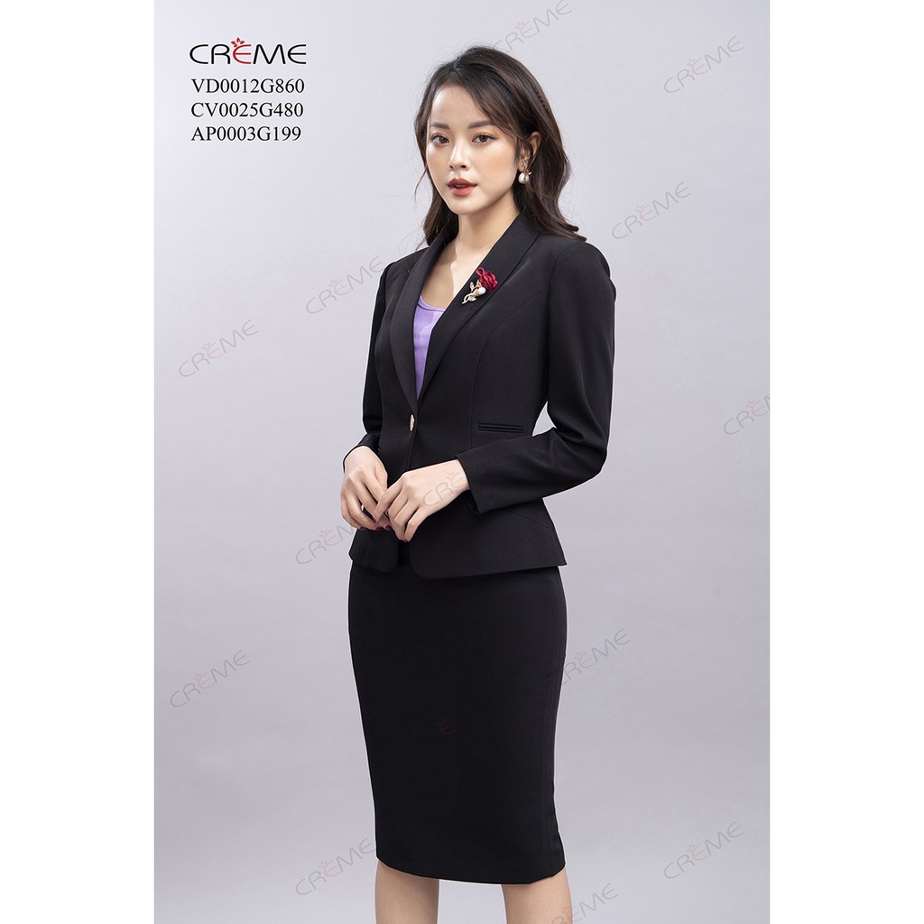 [Mã FAMALLT5 giảm 15% đơn 150k] Áo vest tay dài túi nắp VD0012 CREME