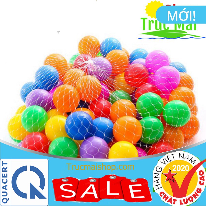 [SALE] Túi 20 quả bóng nhựa 5.5cm cho bé - Nhựa PP nguyên sinh  - Sản xuất tại Việt Nam