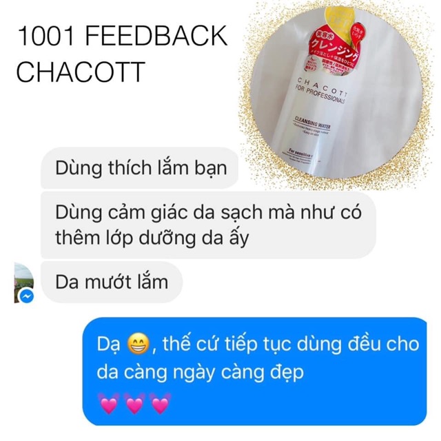 Nước tẩy trang Chacott for Professional nội địa Nhật