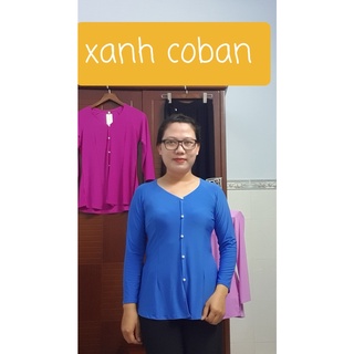 Bộ áo bà ba trơn kèm quần đen