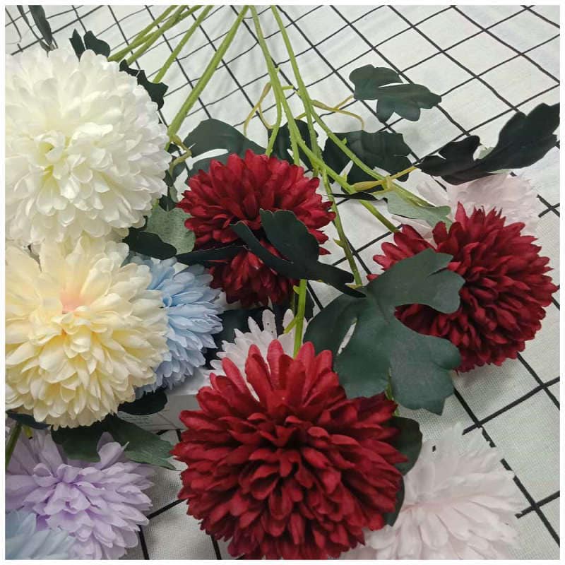 Hoa giả - cúc pansy cành 3 bông to