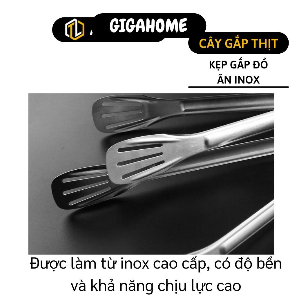 Dụng Cụ Gắp Bánh, Kẹp Thịt Nướng Inox GIGAHOME Chống Trượt Tiện Lợi 5603