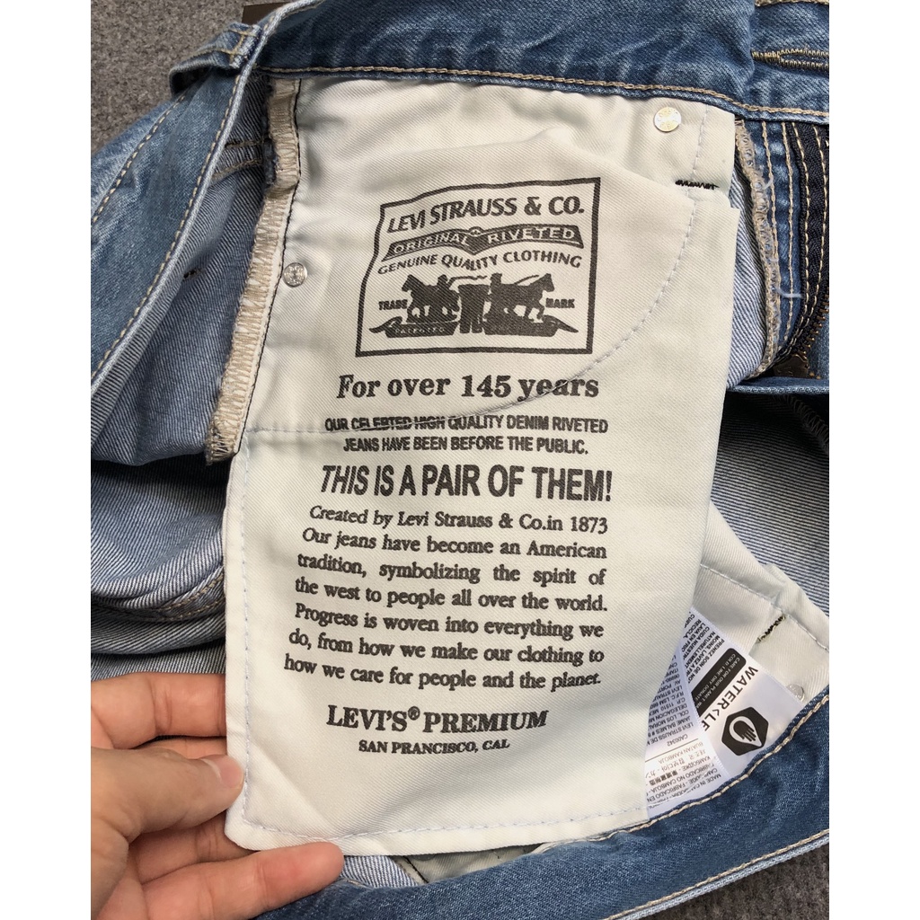 Quần jean dài nam ống suông Lv 501 (Form suông,chất vải ko co dãn,ống quần 20cm) S16 | BigBuy360 - bigbuy360.vn