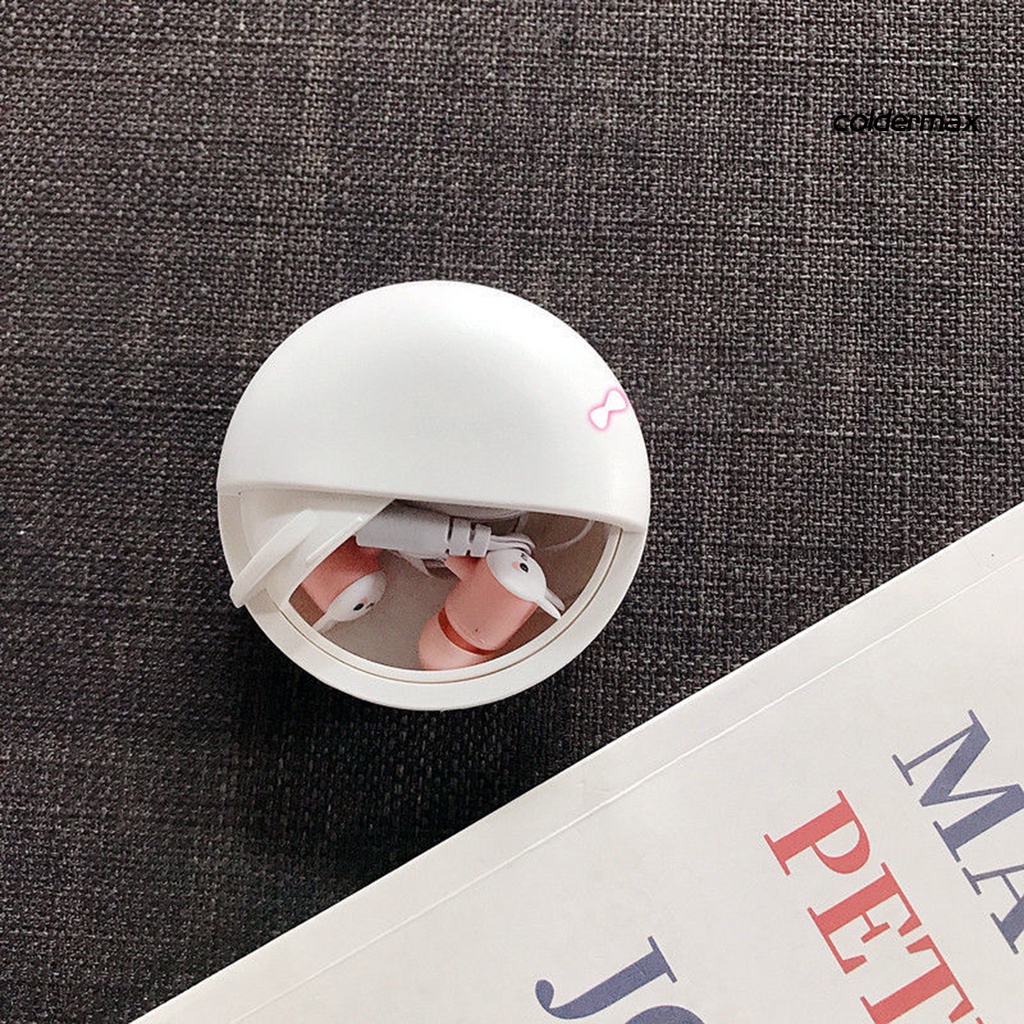 Tai Nghe Nhét Tai Có Dây Họa Tiết Hoạt Hình 3D Dễ Thương Kèm Hộp Đựng 1 Cái