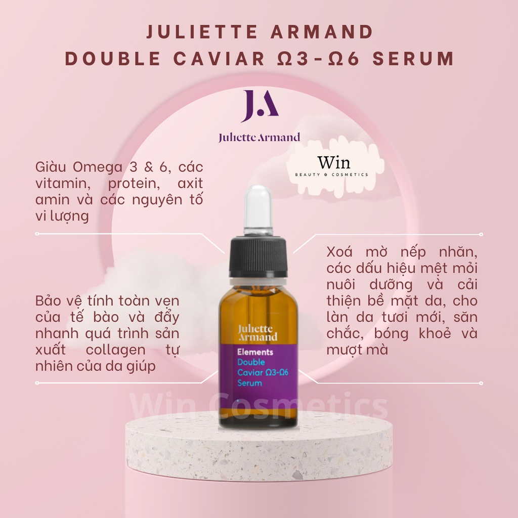 *Lưu mã 15% trên sản phẩm* Tinh chất Juliette Armand Double Caviar Ω3-Ω6 Serum trứng cá tầm