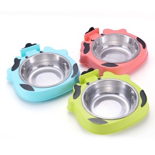 Bát ăn inox gắn chuồng cho thú cưng