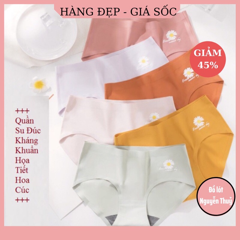 Quần Lót Nữ Kháng Khuẩn Hoa Cúc