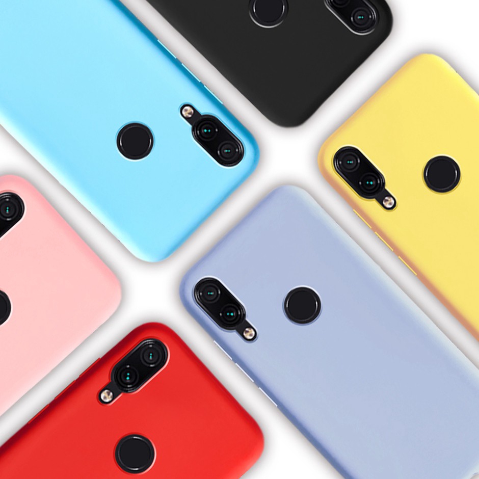 Ốp điện thoại silicon dẻo màu sắc ngọt ngào thời trang cho XIAOMI REDMI NOTE 7