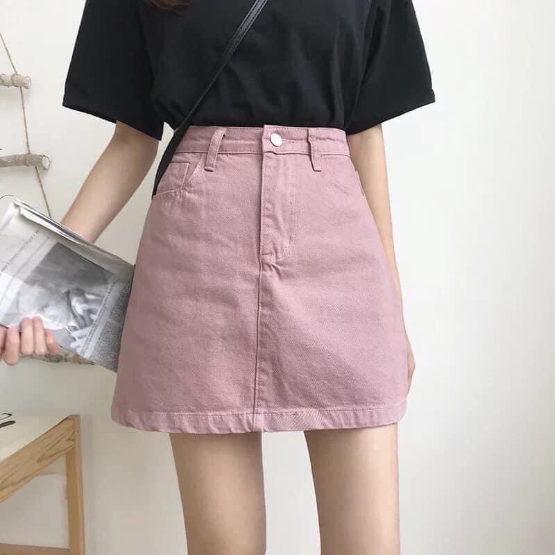 CHÂN VÁY JEAN CHỮ A 😍 size XL: 55-60kg