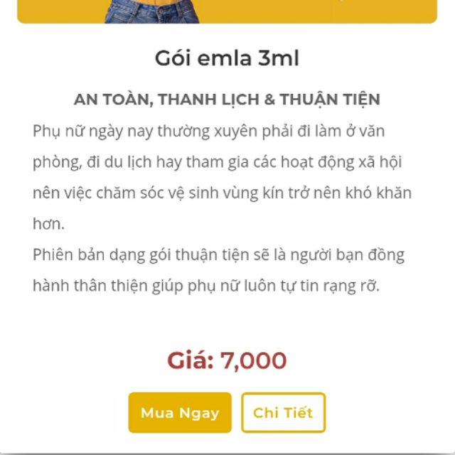 [Combo 35 gói] emla 3ml - Dung dịch vệ sinh phụ nữ cao cấp số 1 Việt Nam