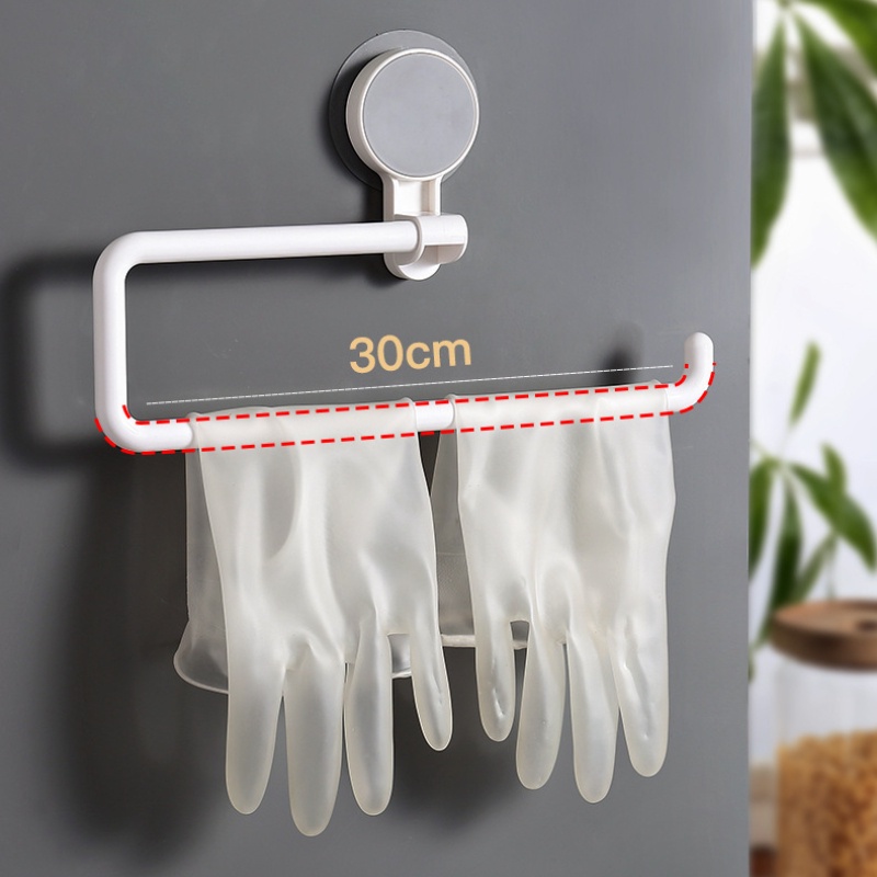 Giá Đỡ Cuộn Khăn Giấy Bằng Nhựa Gắn Tường Không Khoan Lỗ Sáng Tạo Cho Nhà Bếp Nhà Tắm