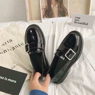 [ Sẵn size 37 ] Giày Loafer _ giày lười nữ dán