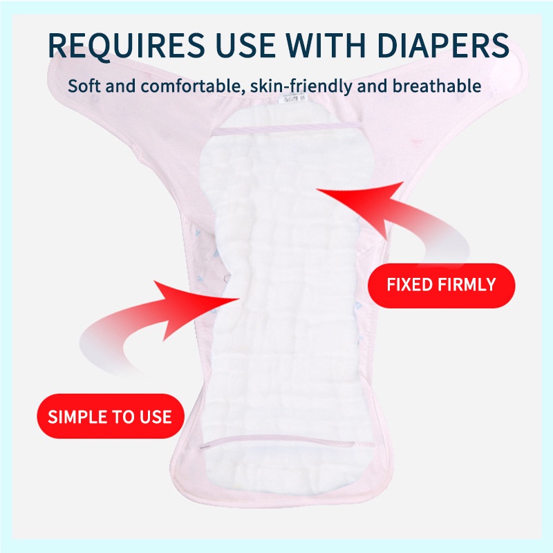 Quần Tã Chống Thấm Nước Chống Tràn Có Thể Điều Chỉnh Tiện Lợi Dành Cho Bé