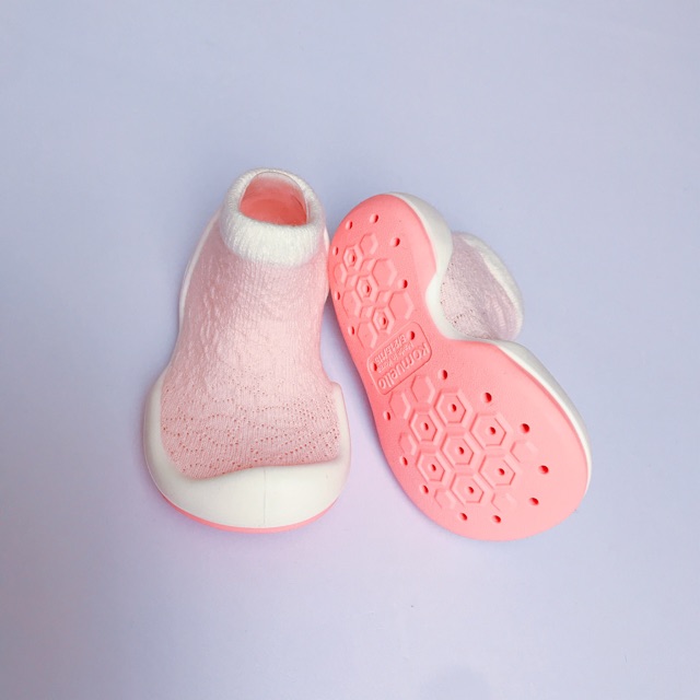 [Mã SKAMA8 giảm 8% đơn từ 300k] [Chính hãng Ggomoosin] Giày tập đi cho bé cưng Anklet pink